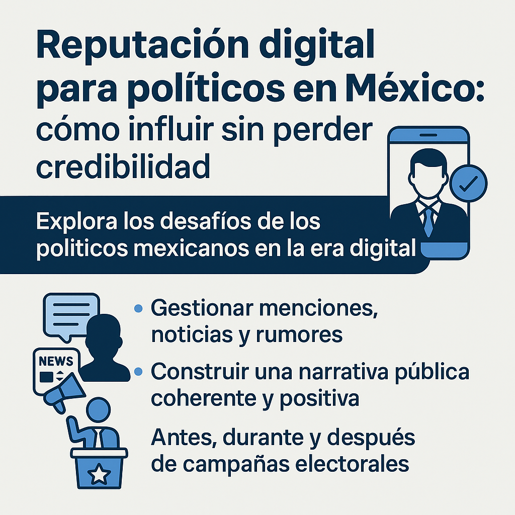 Reputación digital para políticos en México cómo influir sin perder credibilidad